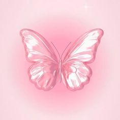 a pink butterfly on a pink background with the light reflecting off it's wings