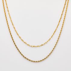 Cheap Gold Necklaces With Latkans, Layered Fashion, Gold Piece, Donate To Charity, Drawstring Pouch, Rope Chain, Gold Plated Silver, The Two, Men Necklace