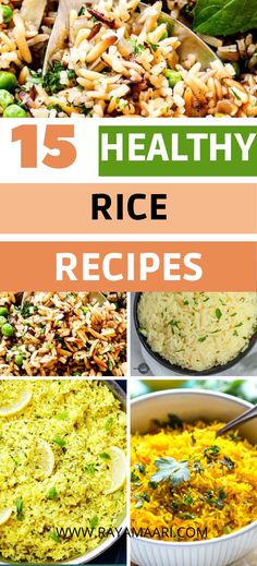 the top five healthy rice recipes