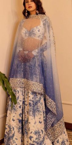 DRESS Orang India, Eastern Wear, Georgette Lehenga, Paris Summer