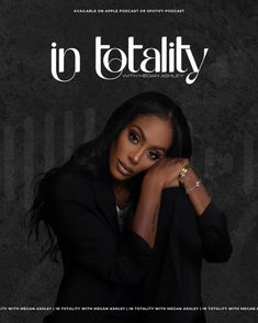 the cover of in totality magazine featuring an image of a woman with long black hair