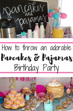 how to throw an adorable pancakes and pajamas birthday party