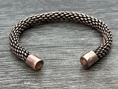 Viking style handwoven copper bracelet armband cuff.  Small to medium women's wrist size. Bronze Copper Cuff Bracelet, Viking Bracelet, Viking Style, Copper Bracelet, Braided Bracelets, Arm Band, Vikings, Jewelry Bracelets, Hand Weaving