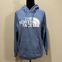 The North Face Blue Hoodie - Never Worn Blue Hooded Sweatshirt For Outdoor, Blue Crew Neck Hoodie For Outdoor, Blue Outdoor Sweatshirt With Adjustable Hood, Blue Adjustable Hood Sweatshirt For Outdoor, Blue Sweatshirt With Adjustable Hood For Outdoor, Blue Athleisure Sweatshirt For Outdoor, Blue Outdoor Hoodie With Adjustable Hood, Outdoor Blue Sweatshirt With Letter Print, Outdoor Blue Hoodie With Adjustable Hood