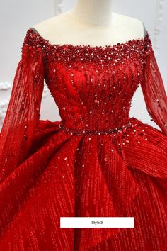 Luxury Red Princess Dress, Luxury Red Gown For Dress-up, Luxury Red Gown For Party Season, Luxury Red Gown For Dress-up Occasions, Luxury Red Dress With Long Train, Luxury Red Gown For Dress-up Events, Luxury Red Ball Gown Dress, Luxury Red Party Wear Gown, Luxury Red Long Dress Gown