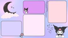 an animated comic strip with cats and moon