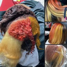 Fall Vivid Hair Color, Fall Ombre Hair, Adore Hair Dye, Bold Hair Color, Peekaboo Hair, Dyed Natural Hair, Beautiful Hair Color, Ombre Hair Color, Braids For Black Hair