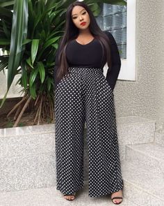 15 Increíbles looks que las chicas curvy van a amar Plus Size Fashion Ideas, Fashion Ideas For Women, Plus Size Summer Fashion, Wide Legged Pants, 2018 Fashion, Moda Plus, Plus Size Fashion For Women, Color Fashion, Curvy Girl Outfits