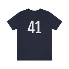 Navy T-Shirt Tshirt Numerology Numbers Gift for Friends and Family Short Sleeve T Shirt Petrova Designs Cute Cheap T-shirt With Number Print, Cheap Cotton T-shirt With Number Print, Black Tshirt Outfit, T Shirt Outfit, Tshirt Outfit, Navy Outfit, Aesthetic Shirts, Tshirt Outfits, Black White Pink