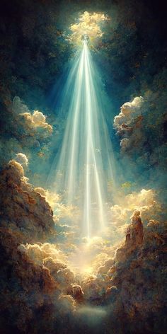 an image of the light coming from heaven