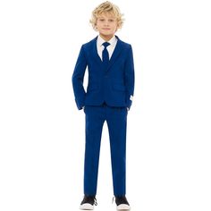 Never Worn Suit! Comes With Jacket, Pants And Tie. Size 6y Suit Prom, Wedding Party Outfits, Slim Suit, Navy Blue Suit, Party Suits, Classic Suit, Cooler Look, Slim Fit Suit