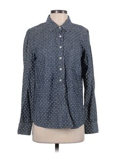 J.Crew Factory Store Long Sleeve Button Down Shirt Size: Small Tops - used. 100% COTTON, Print | J.Crew Factory Store Long Sleeve Button Down Shirt: Blue Print Tops - Size Small Cotton Button-up Blouse, Cotton Button-up Blouse With Snap Buttons, Cotton Snap Button-up Blouse, Cotton Blouse With Snap Buttons, Blue Long Sleeve, J Crew Factory, Blue Print, Small Tops, Print Tops