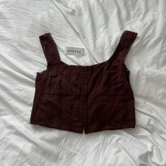 Pacsun Corset Tank Top Size Small Condition: Nwt Color: Brown Details : - Corset Looking - Has No Bone - Hook Closure - Eyelet Brown Sleeveless Summer Crop Top, Brown Sleeveless Crop Top For Vacation, Sleeveless Brown Crop Top For Vacation, Brown Fitted Crop Top For Vacation, Brown Cotton Crop Top For Day Out, Brown Summer Crop Top For Vacation, Summer Brown Crop Top For Vacation, Summer Vacation Brown Crop Top, Brown Crop Top For Summer Day Out