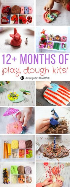 twelve months of play doughnut kits