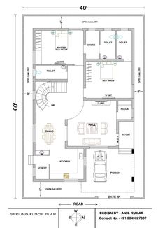 the floor plan for a house with stairs and living room in one area, which is also