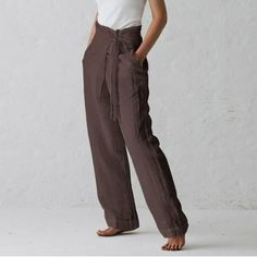 clearance Store,under $10 Clothes StoreClick Here Usmixi Womens Loose Straight Leg Pants Casual Solid High Waist Plus Size Trousers Comfy Breathable Cotton Linen Leisure Wear Belt Long Pants with Pocket Coffee l  Features: Usmixi Womens Loose Straight Leg Pants Casual Solid High Waist Plus Size Trousers Comfy Breathable Cotton Linen Leisure Wear Belt Long Pants with Pocket,Fashion,casual style,soft and stretchy, flowy , comfortable to wear. Simple design make it fashion forever.  Comfy Material: Harem Pants Women, High Rise Style, Black Wide Leg Pants, Cotton Bottoms, Pants Casual, Loose Pants, Linen Trousers, High Waisted Trousers, Linen Women