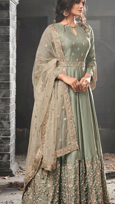 Asian Suits, Long Anarkali Gown, Bridal Anarkali, Silk Anarkali Suits, Party Wears, Designer Anarkali, Indian Gowns Dresses, Anarkali Gown, Indian Gowns