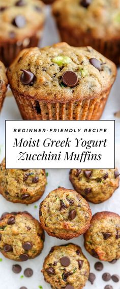 Image for Moist Greek Yogurt Zucchini Muffins Greek Yogurt Breakfast Muffins, Zucchini Blender Muffins, Zucchini Yogurt Muffins, Greek Yogurt Baked Goods, Mediterranean Diet Muffins, Healthy Veggie Muffins, Protein Zucchini Muffins, Zucchini Apple Muffins, Zucchini Oatmeal Muffins