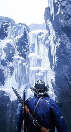 Red Dead Redemption 2 Wallpapers, Rdr2 Wallpaper, Winter Waterfall, Winter Cowboy, Captain Marvel Shazam, Read Dead, Cowboy Aesthetic, Red Dead Redemption Ii