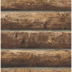 wood planks are lined up against each other in this rustic wallpaper pattern,