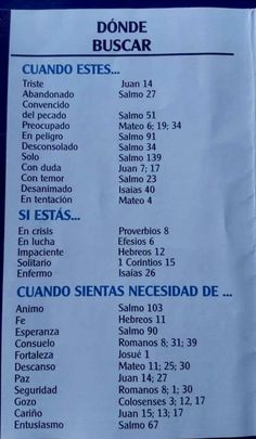 a menu with spanish words and numbers on it