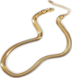 Trendy Gold Snake-shaped Chain Necklace, Trendy Gold Snake Shape Chain Necklace, Elegant Metal Snake Shape Chain Necklace, Trendy Gold Snake Shaped Jewelry, Elegant Snake Shape Clavicle Chain Necklace, Elegant Gold Herringbone Necklace With Adjustable Chain, Chic Gold Herringbone Necklace With Adjustable Chain, Chic Gold Snake Chain Necklace, Sleek Gold Metal Jewelry