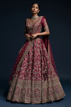 Silk Bridal Lehenga, Bridal Lehenga Online, Indian Wedding Gowns