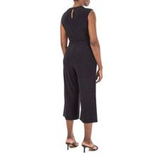 Culotte Jumpsuit | Nina Leonard Women's Culotte Jumpsuit, Black Culotte Jumpsuit, Jumpsuit Black, Jumpsuit, Black