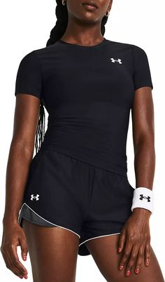 Under Armour Women's HeatGear OG Compression Short Sleeve T-Shirt Armour Women, Compression Shirt, Compression Shorts, Under Armour Women, In Space, Dream Clothes, Under Armor, Second Skin, Fun Sports