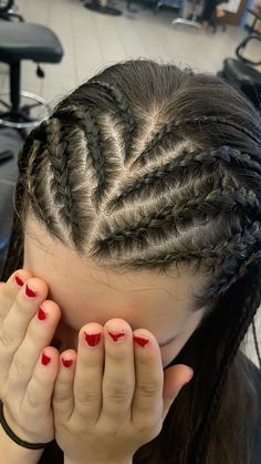 #hair #cornrows #hairstyles #inspolook #ideas #haircare #hairstyles #cornrowboxbraids #cornrowstyles #braids #braidedhairstyle Cute Corn Rows, White Girl Cornrows Half Head, Braided Game Day Hairstyles, Female Cornrow Styles, Half Head Cornrows Braids, Many Braids Hairstyle, Braided Athletic Hairstyles, Canerow Hairstyles For School, Filipino Braids