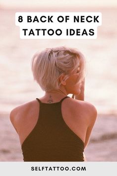 The nape of the neck is an intimate placement for a tattoo – you choose when you want to show off your ink and when you don’t – and a perfect spot for a mini tattoo design. The bottom of the hairline is easy to hide by letting your hair loose or wearing a collared shirt. Back Of Neck Tattoos, Hairline Tattoos, Back Of Neck Tattoo, Mini Tattoo, Neck Tattoos