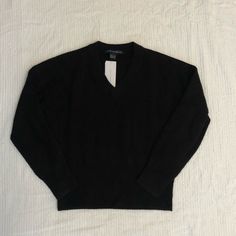 Black V-Neck Sweater. Thick Knit, Very Soft And Lux Feel, Super Comfortable. Approx. 21” Pit To Pit, 24” Top To Bottom. New With Tags! 49% Acrylic, 26% Polyamide/Nylon, 14% Cotton, 7% Wool, 4% Elastane. Hand Wash Cold. Full Care Information On Label. Open To Reasonable Offers. No Trades. Black V-neck Sweater For Fall, Black Long Sleeve V-neck Sweater For Work, Black Fitted V-neck Sweater, Classic Black V-neck Sweater For Fall, Black Casual V-neck Sweater For Work, Casual Black V-neck Sweater For Work, Black V-neck Sweater For Layering, Black V Neck Sweater, Faux Fur Sweater