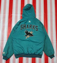 Please ask me any question before buying "No trader, for sell only" *Detail * Item Name :  Vintage San Jose Sharks starter Jacket vintage Hockey League jacket sweater oversized *Condition*  Condition ( please refer to the attached Photo)  *Size*  Tag L good fit XL Measurements :( please refer to the attached Photo) Width (Armpit to armpit 25.5"  INCH) Length ( shoulder to bottom 29" INCH) *Shipping* *Shipping* We are using DHL express shipping or Standard shipping (receiving item within 2- 3 wee Sweater Oversize, San Jose Sharks, Men Vintage, San Jose, Vintage Nike, Sweater Jacket, Adidas Jacket, Hockey, Graphic Sweatshirt