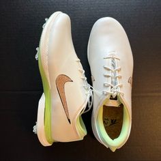 New Without Box. Color: Sail/Barely Volt/University Gold/Black Brand: Nike Us Shoe Size: 12 Type: Golf Shoes Shoe Width: Medium Sold As Pictured. Thanks For Looking! 8.1222box26mismatalla5 White Slip-on Golf Shoes With Cushioned Footbed, White Cushioned Slip-on Golf Shoes, White Synthetic Golf Shoes With Boost Midsole, White Synthetic Golf Shoes With Perforated Toe Box, White Perforated Lace-up Golf Shoes, White Lace-up Golf Shoes With Perforations, White Golf Shoes With Perforations For Sports, White Synthetic Golf Shoes, Sporty White Golf Shoes With Ortholite Insole