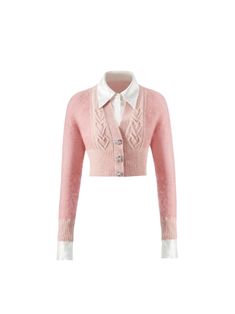 Brigette Sweater (Pink) – Nana Jacqueline Outfits With A Pink Jacket, Ariana Character, Shopping Fits, Nana Jacqueline, Fnaf Au, Aesthetic Types, Png Clothes, Outfit References, Teen Clothes