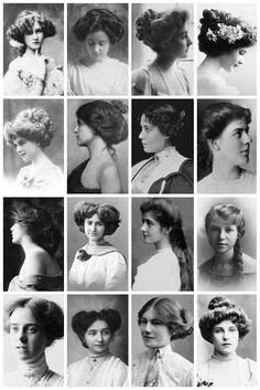 1910 Hairstyles, Women With Long Hair, Historical Hairstyles, Victorian Hairstyles, 1900s Fashion, Victoria Justice, Edwardian Era