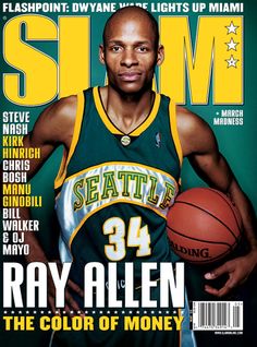 the cover of slam magazine featuring ray allen