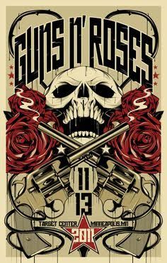 Rock N Roll Art, Music Concert Posters, Rock Band Posters, Axl Rose, Concert Poster, Judas Priest, Rock Concert, Rock Posters, Poster Retro