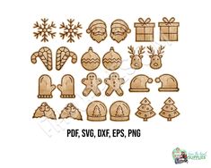 christmas wood cut files for cutting and embellishments