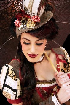 Steampunk Steampunk Lady, Steampunk Top Hat, Steampunk Hat, Hat Hair