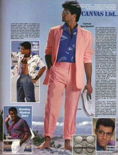 1980s Male Fashion, Miami Vice Outfit For Men, 80s Miami Vice, 80s Men Fashion, Miami Vice Fashion, 80s Mens Fashion, 80s Fashion Men, 80s Party Outfits, Miami Party