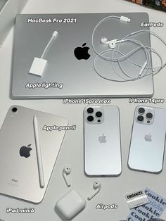 an image of apple products on display for the first time in its packaging history, including iphones and ipods