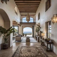 31 Charming Hygge Corners: Foyers Welcoming Visitors with Warmth Spanish Style Home Plans, Hygge Living, Modern Lake House