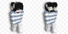 an image of two people in pixellated clothes, one is wearing a black and white striped