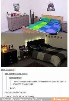 a bedroom with a bed and dressers in it