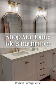 Discover the secret to a stylish and functional kids' bathroom with my latest shop my home LTK link featuring 8 must have items for a modern kids bathroom makeover! From my favorite kids bathroom wall mirror to a washable bathroom sink runner rug, these kids bathroom décor ideas will bring a modern touch that both kids and parents will love. Click the link to shop my kids modern bathroom today! Transitional Kids Bathroom, Kids Modern Bathroom, Gender Neutral Bathroom For Kids, Kid Bathroom Ideas, Boy Bathroom Ideas, Kids Shared Bathroom, Kid Friendly Bathroom, Modern Kids Bathroom, Gender Neutral Bathrooms