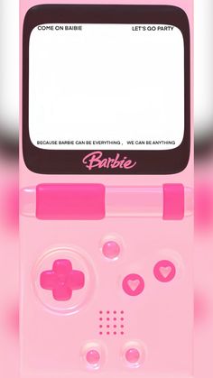 a pink nintendo wii game system with hearts on it