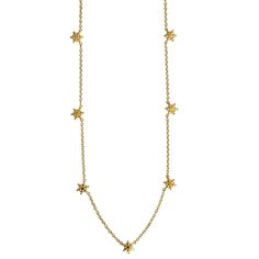 Experience elegance with our Snowflake Station Necklace. Crafted with precision, its timeless design showcases intricate detailing and premium materials, offering a blend of classic charm and superior quality. Sterling Silver 14K Yellow Gold or Rhodium Plate (7) 6mm Snowflake Stations 16" + 2" Luxury Gold Station Necklace Gift, Station Necklace, Bracelet Collection, Necklace Sterling Silver, Accessories Unique, Intricate Design, Charm Earrings, Polished Look, Shop Necklaces