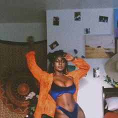 Body Goals, A Woman, Tumblr, Orange, Bed, Blue, Black