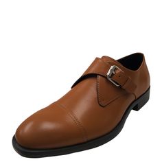 Calvin Klein's cap-toe dress shoes feature a single monk strap with shiny buckle detailing. A stylish monk shoe with a clean, classic silhouette. Leather upper features a cap toeMonk strap buckle closureSynthetic and textile liningsLightly padded footbedDurable rubber outsole; Imported Brown Cap Toe Monk Strap Shoes For Business, Brown Fitted Monk Strap Shoes With Plain Toe, Brown Fitted Monk Strap Shoes For Business, Fitted Monk Strap Shoes For Business With Closed Toe, Brown Monk Strap Shoes With Closed Toe, Fitted Brown Monk Strap Shoes With Closed Toe, Fitted Brown Monk Strap Shoes, Fitted Cap Toe Monk Strap Shoes For Business, Fitted Business Monk Strap Shoes With Cap Toe